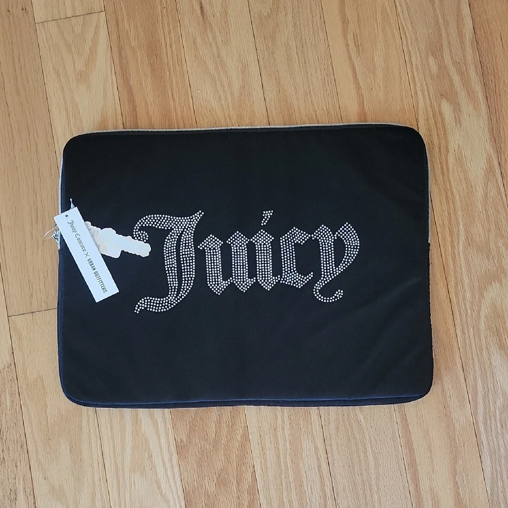 Juicy Couture Black Rhinestone Laptop Case X Urban Outfitters